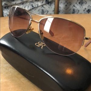 Banana Republic Hollie gold rimmed sunglasses